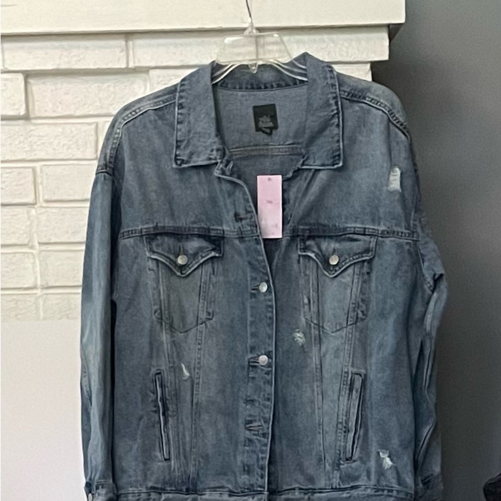 Target Distressed Blue Jean Jacket